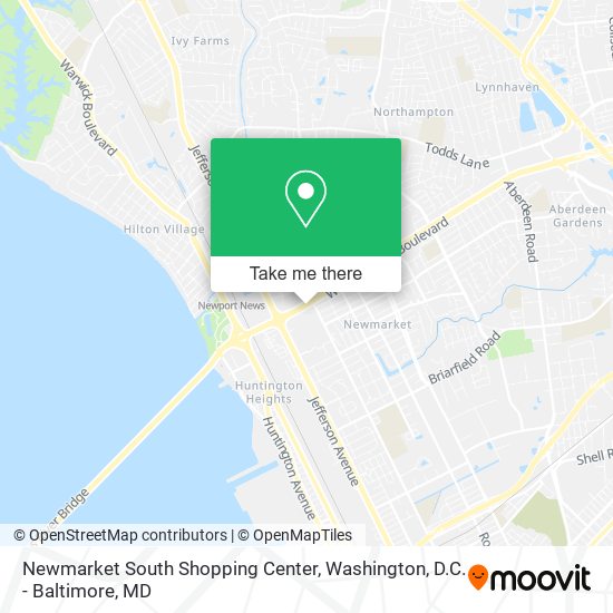Newmarket South Shopping Center map