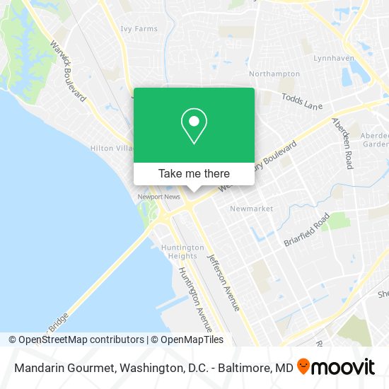 Mandarin Gourmet map