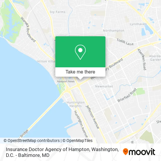 Insurance Doctor Agency of Hampton map