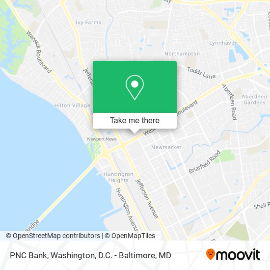 PNC Bank map