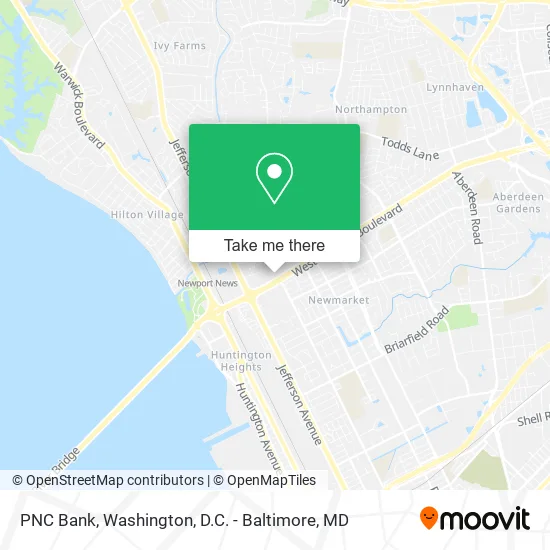 PNC Bank map