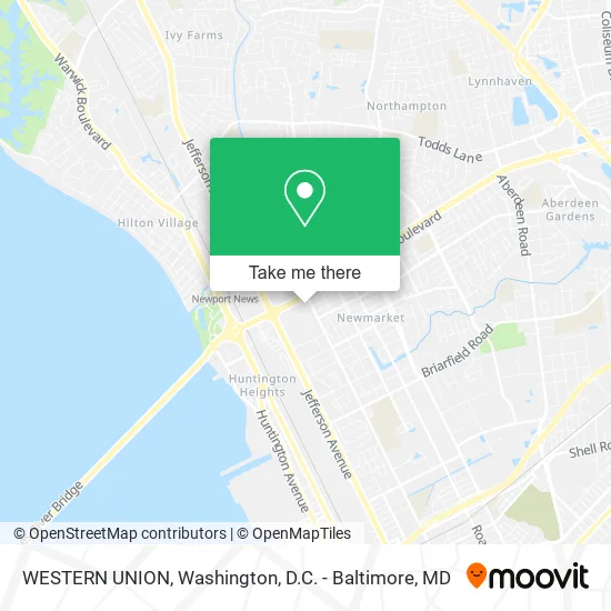 WESTERN UNION map