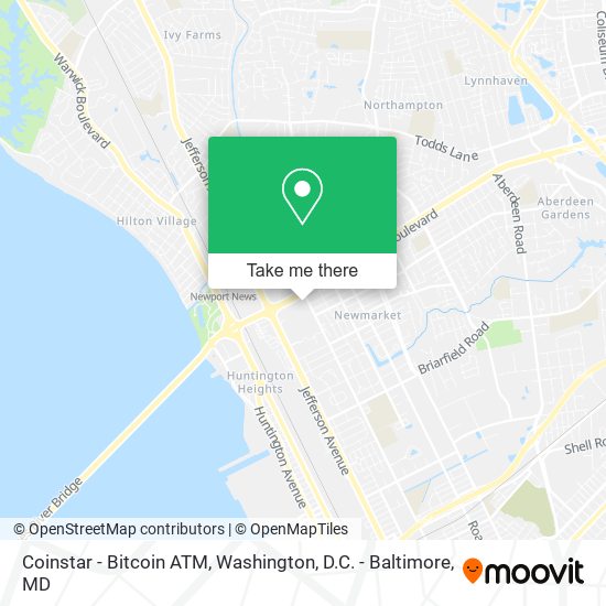 Mapa de Coinstar - Bitcoin ATM