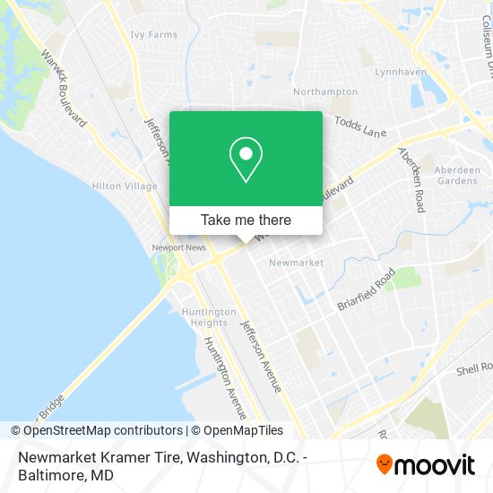 Newmarket Kramer Tire map