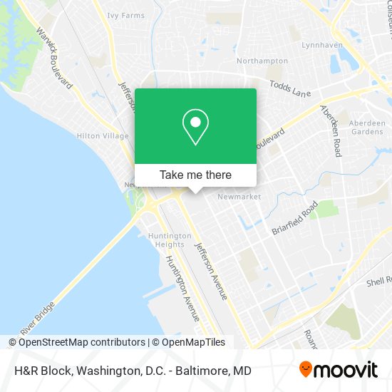 Mapa de H&R Block