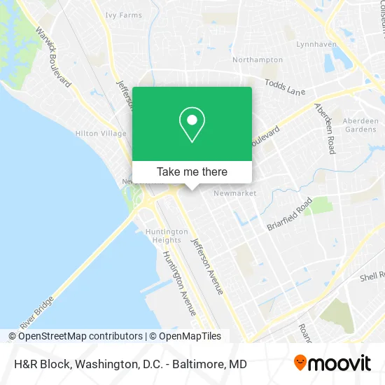 H&R Block map