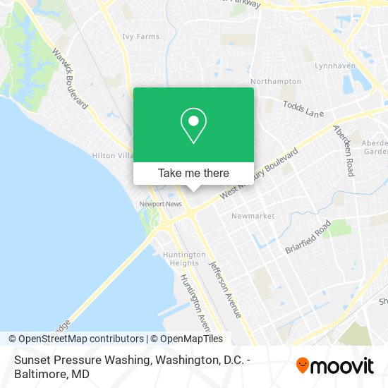 Sunset Pressure Washing map