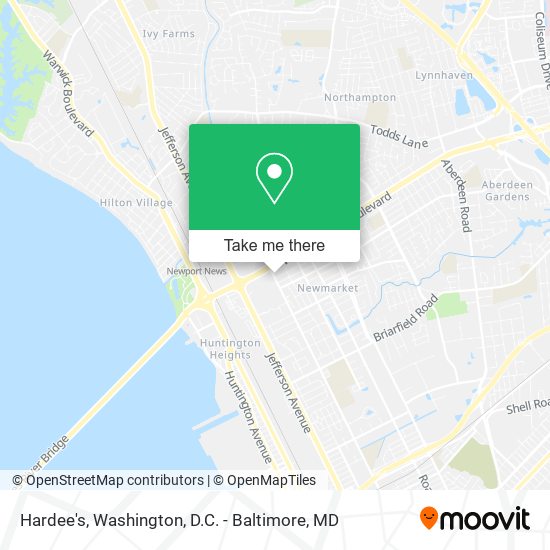 Mapa de Hardee's