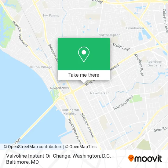 Valvoline Instant Oil Change map