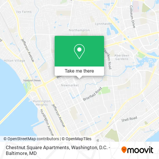 Chestnut Square Apartments map