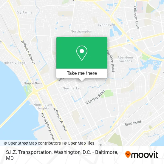 S.I.Z. Transportation map