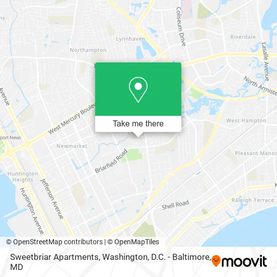 Sweetbriar Apartments map