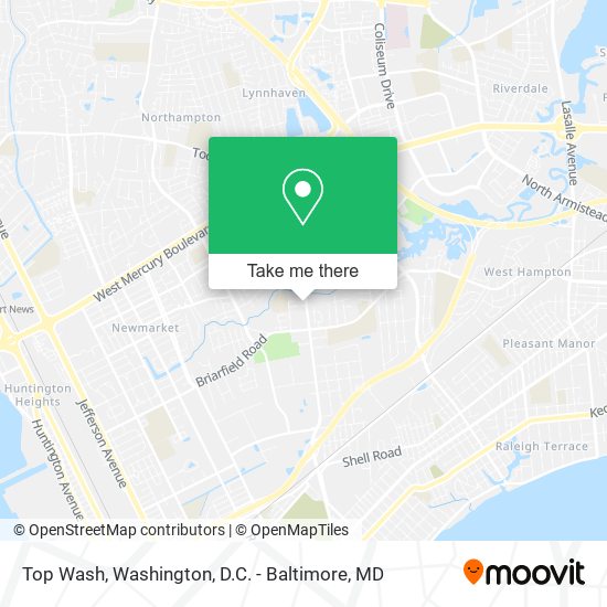 Top Wash map