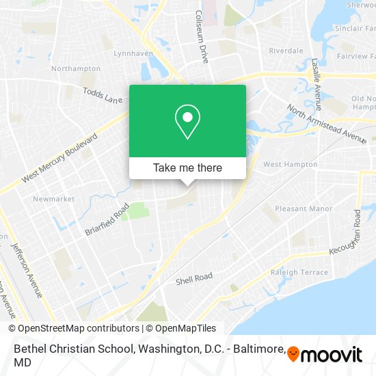 Bethel Christian School map
