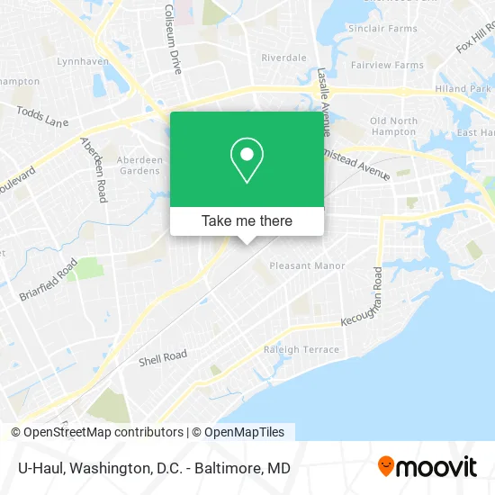 U-Haul map