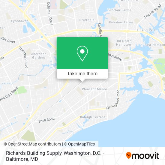 Richards Building Supply map