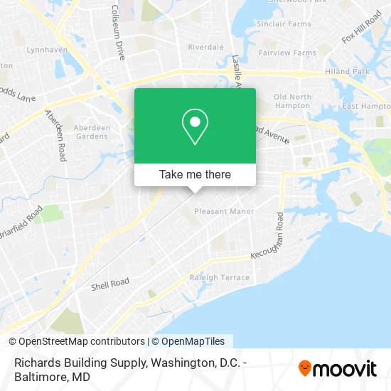 Richards Building Supply map