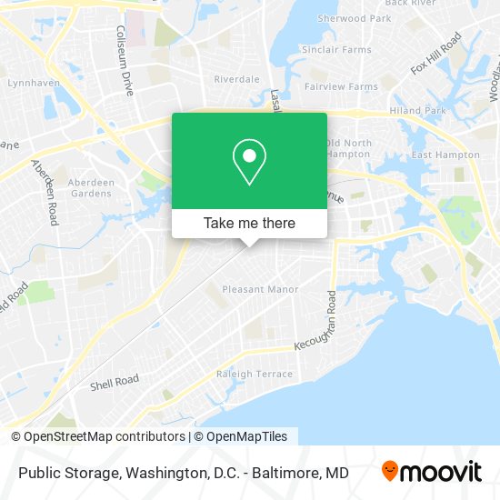 Public Storage map