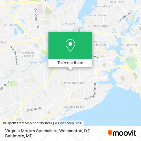 Mapa de Virginia Motors Specialists