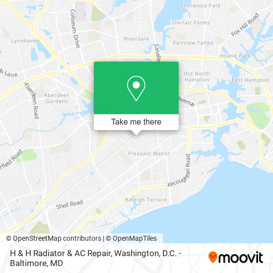 H & H Radiator & AC Repair map