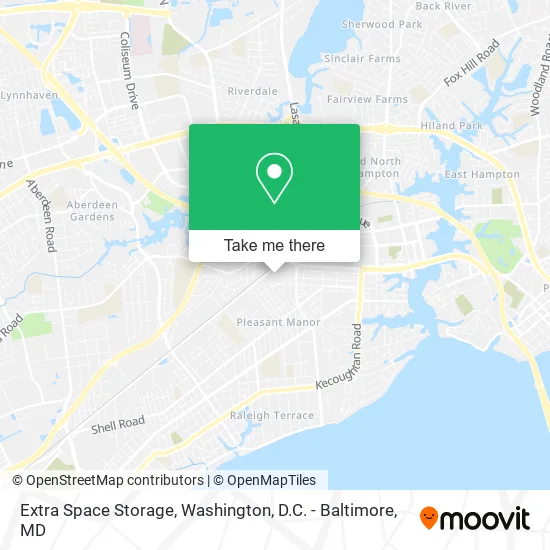 Extra Space Storage map