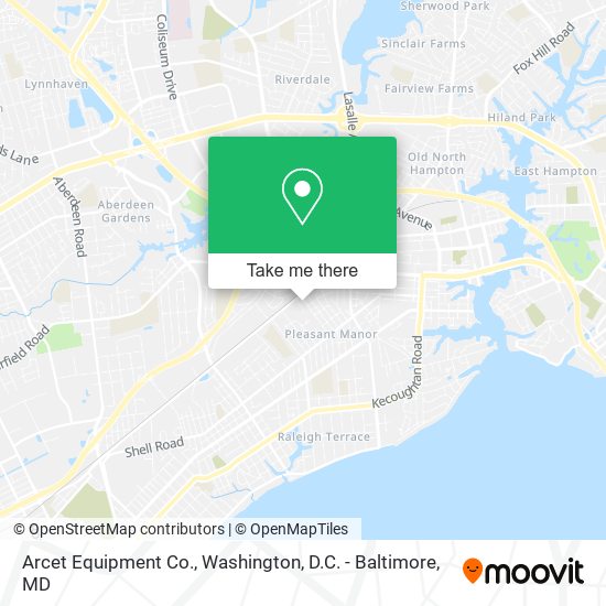 Arcet Equipment Co. map