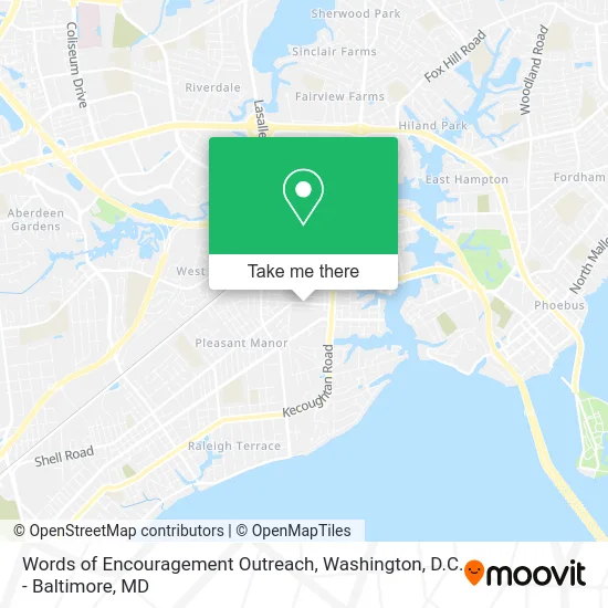 Words of Encouragement Outreach map