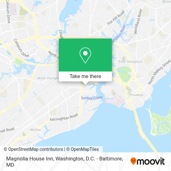 Magnolia House Inn map