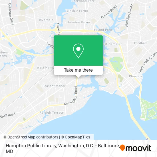 Hampton Public Library map