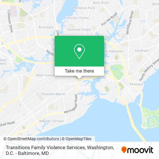 Mapa de Transitions Family Violence Services