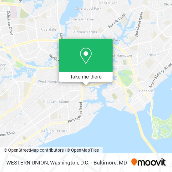 WESTERN UNION map