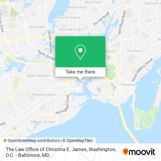 The Law Office of Christina E. James map