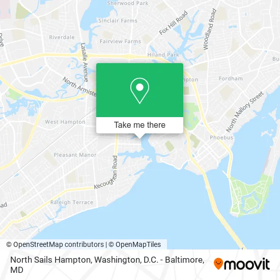 Mapa de North Sails Hampton