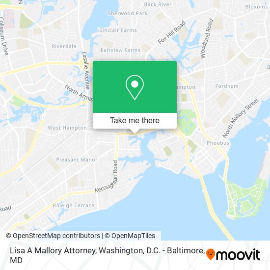 Lisa A Mallory Attorney map