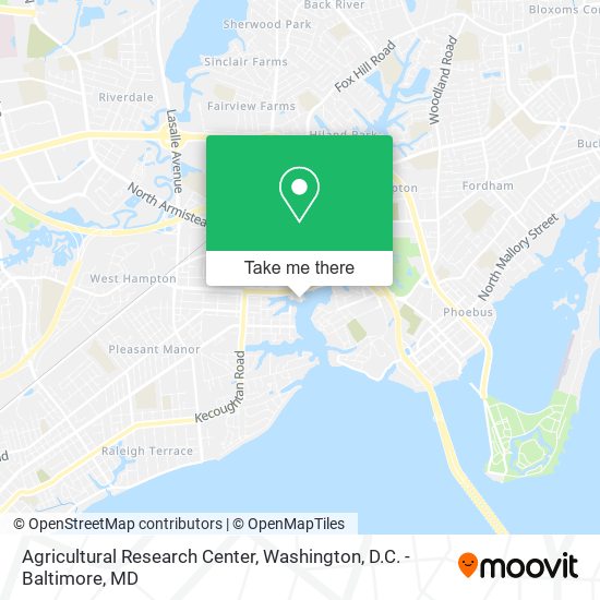 Agricultural Research Center map