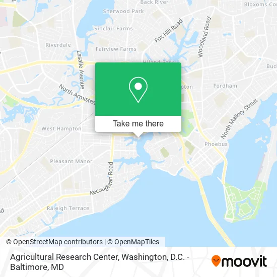 Mapa de Agricultural Research Center
