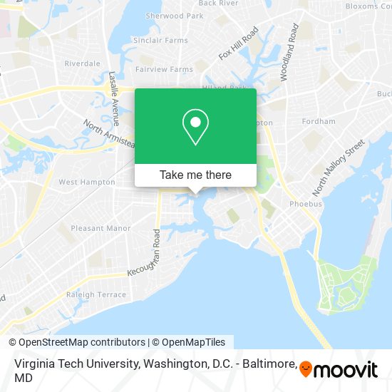 Mapa de Virginia Tech University