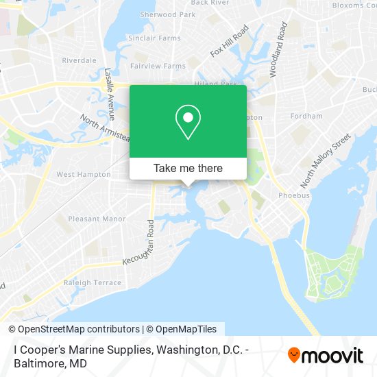 Mapa de I Cooper's Marine Supplies