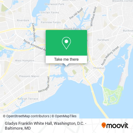 Gladys Franklin White Hall map