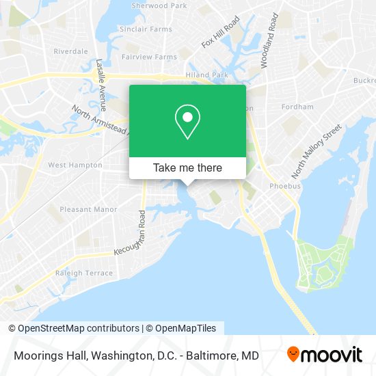 Moorings Hall map