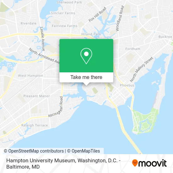Hampton University Museum map