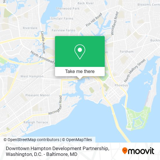 Mapa de Downtown Hampton Development Partnership