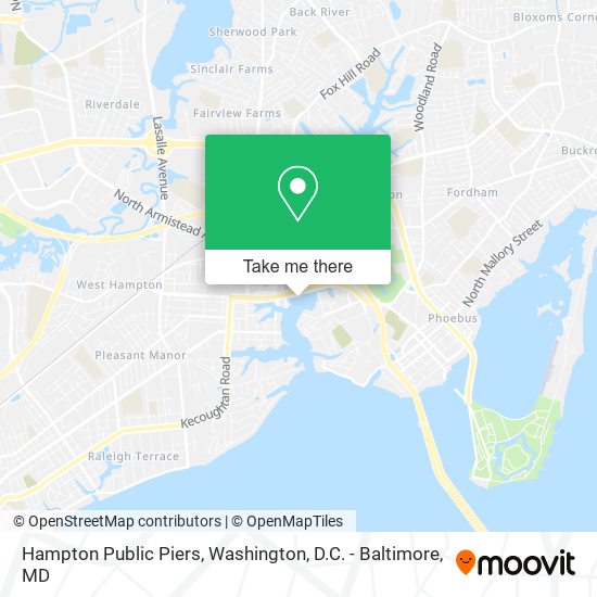 Hampton Public Piers map