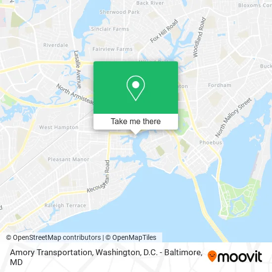 Amory Transportation map