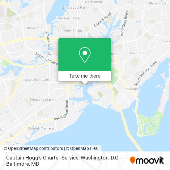 Mapa de Captain Hogg's Charter Service