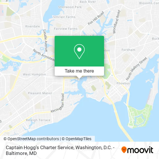 Captain Hogg's Charter Service map