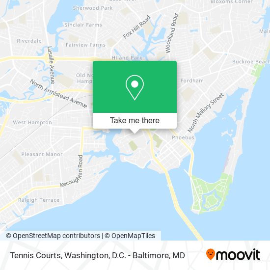 Mapa de Tennis Courts