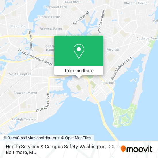 Mapa de Health Services & Campus Safety