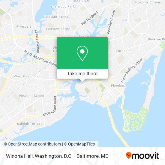 Winona Hall map
