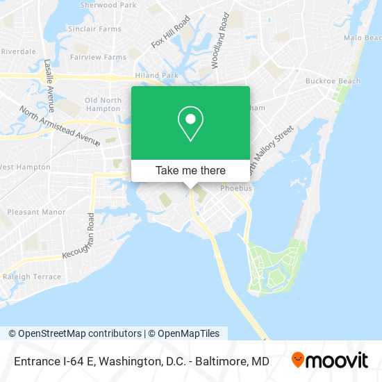 Entrance I-64 E map